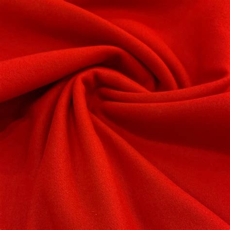 Wholesale Fabric: Wool Melton Coating Lipstick Red » Fabric 